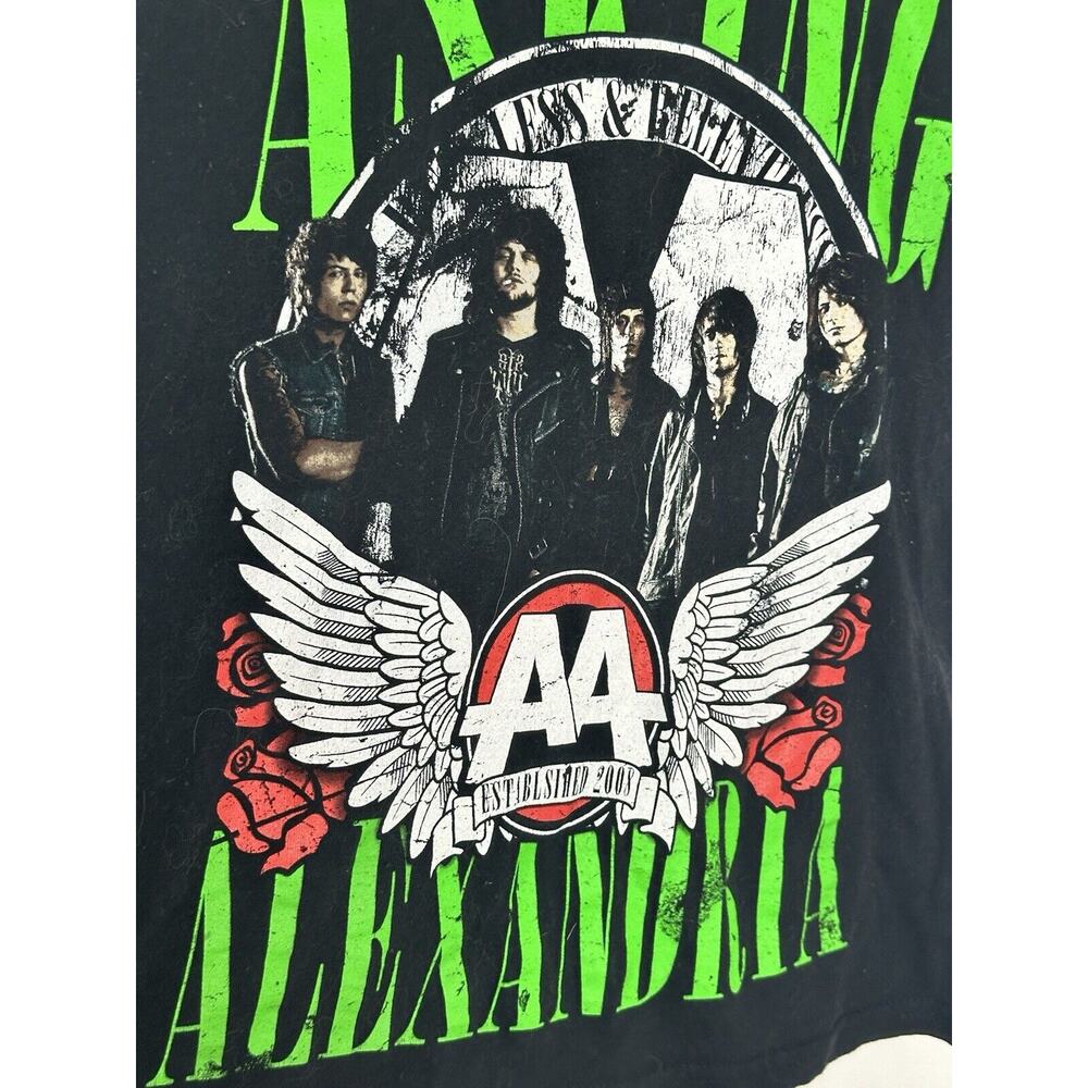 Asking Alexandria Shirt “Reckless & Relentless” Scene Black Size Small - Picture 5 of 6